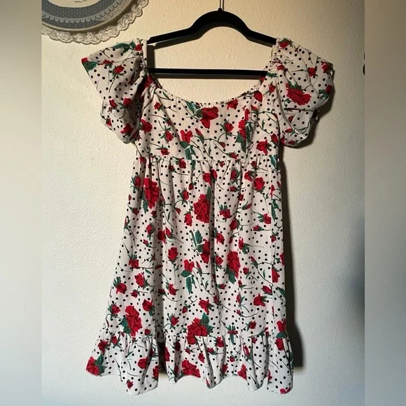 Floral Off-Shoulder Dress - Picture 4 of 4
